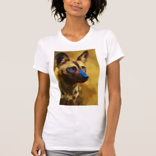 Portret van een Afrikaanse wilde hond T-shirt