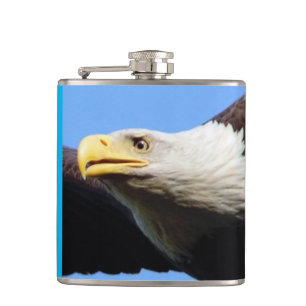 Portret van een Amerikaanse zeearend Heupfles