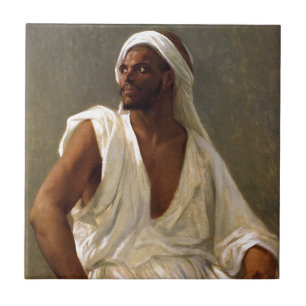 Portret van een arabisch tegeltje