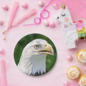 Portret van een Bald Eagle Papieren Bordje (Feest)