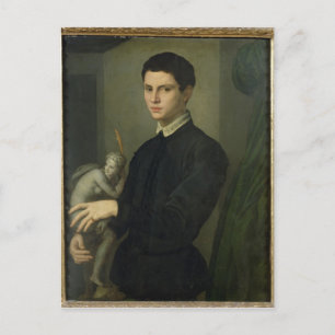 Portret van een beeldhouwer briefkaart