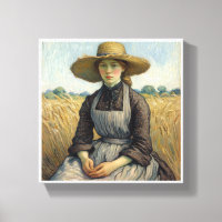 Portret van een boerenvrouw Vincent van Gogh