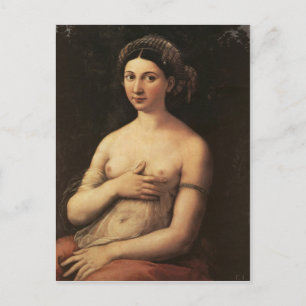 Portret van een briefkaart voor jonge vrouwen