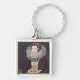 Portret van een dame, 1613 (olie op het paneel) sleutelhanger
