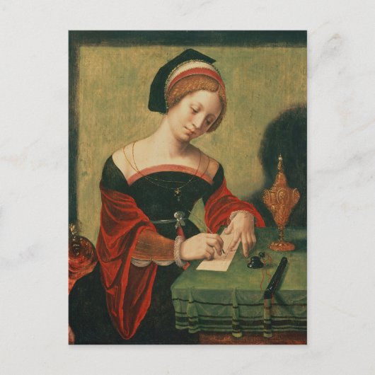 Portret van een dame als de Magdalen Briefkaart (Voorkant)