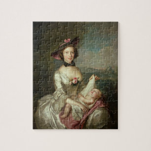 Portret van een dame, Elizabeth, vrouw van Legpuzzel