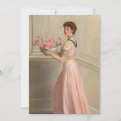 Portret van een dame in het roze | John Collier (Voorkant)