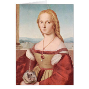 Portret van een dame met een Hedgiecorn