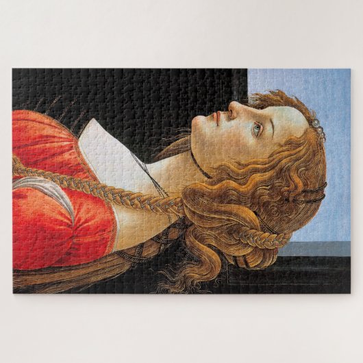Portret van een dame, Sandro Botticelli Legpuzzel (Horizontaal)