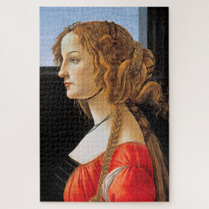 Portret van een dame, Sandro Botticelli Legpuzzel
