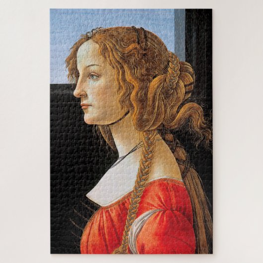 Portret van een dame, Sandro Botticelli Legpuzzel (Verticaal)