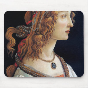 Portret van een dame, Sandro Botticelli Muismat