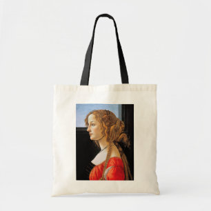 Portret van een dame, Sandro Botticelli Tote Bag
