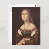 Portret van een dame (The Mute) door Raphael Briefkaart (Voorkant / Achterkant)