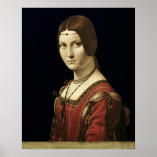 Portret van een dame van de rechtbank van Milaan Poster