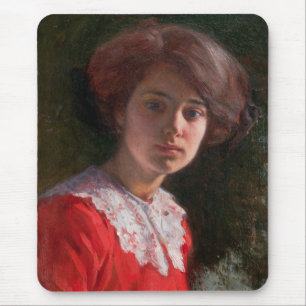 Portret van een dame (van Elin Danielson-Gambogi) Muismat