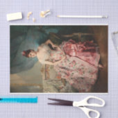 Portret van een dame van Raimundo de Madrazo Tissuepapier (Craft)