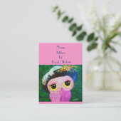 Portret van een dame visitekaartje (Staand voorkant)