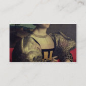 Portret van een dame visitekaartje (Achterkant)
