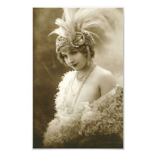 Portret van een danser foto afdruk (Voorkant)