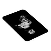 Portret van een denker, chimpansee magneet (Rechterzijde)