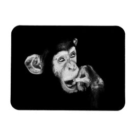 Portret van een denker, chimpansee magneet