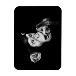 Portret van een denker, chimpansee magneet