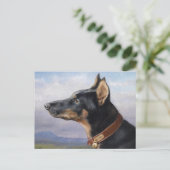 Portret van een Doberman | Carl Reichert Briefkaart (Staand voorkant)