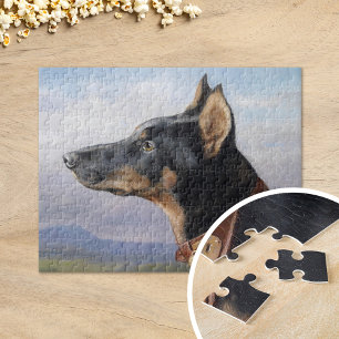 Portret van een Doberman   Carl Reichert Legpuzzel