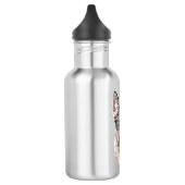 Portret van een Duitse herder gekleurde geschetste Waterfles (Links)