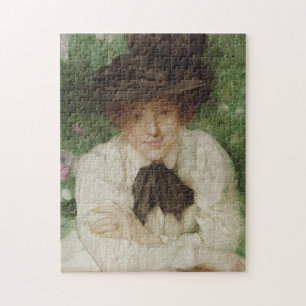 Portret van een Edwardiaanse dame ( kunst) Legpuzzel