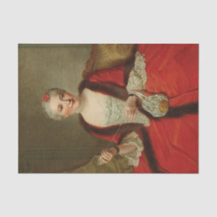 Portret van een elegante dame door Pierre Allais Tissuepapier