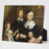 Portret van een familie, waarschijnlijk die van Ri Fotoplaat (Zijkant)