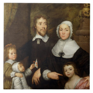 Portret van een familie, waarschijnlijk die van Ri Tegeltje