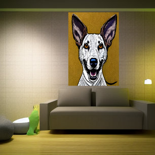 Portret van een Farao Hond   AI Art Poster