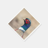 Portret van een fazant servetten (Hoek)