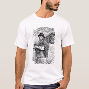 Portret van een Fisherman die zijn netten vervoert T-shirt