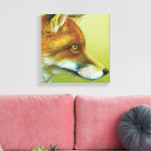 Portret van een foliescanvasafdruk canvas afdruk (Insitu (Woonkamer))