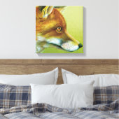 Portret van een foliescanvasafdruk canvas afdruk (Insitu (Slaapkamer))