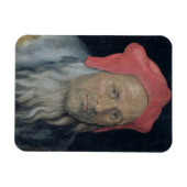 Portret van een gebogen Man in een rood Pet, 1520 Magneet (Horizontaal)