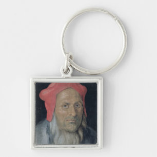 Portret van een gebogen Man in een rood Pet, 1520  Sleutelhanger
