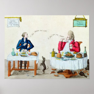 Portret van een Glutton Poster