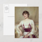 Portret van een gravin briefkaart (Voorkant / Achterkant)
