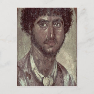Portret van een Griek uit Fayum, Romano-Egyptenaar Briefkaart