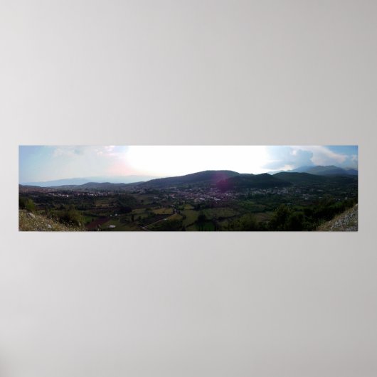 Portret van een Grieks dorp Poster (Voorkant)