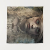 Portret van een griezelig ondood Victoriaans blond Wandkleed (Voorkant (horizontaal))