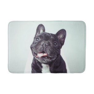 Portret van een Happy French Bulldog Badmat