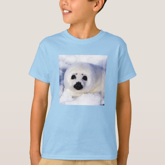 Portret van een Harp Seal Pup T-shirt (Voorkant)