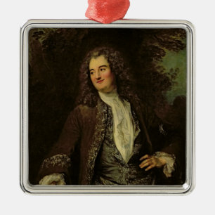 Portret van een herenman of portret van Jean Metalen Ornament
