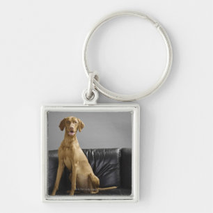 Portret van een hond sleutelhanger